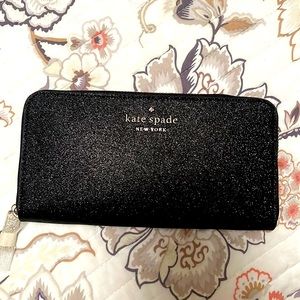 Kate Spade Tinsel Black Large Wallet